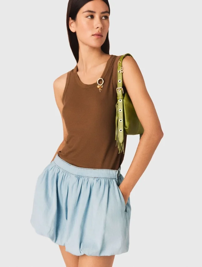 Chambray balloon skort Chambray balloon skort