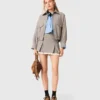 Checked bomber jacket Checked bomber jacket