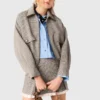 Checked bomber jacket Checked bomber jacket