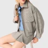 Checked bomber jacket Checked bomber jacket
