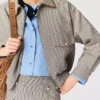 Checked bomber jacket Checked bomber jacket