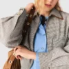 Checked bomber jacket Checked bomber jacket