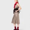 Checked diamanté strappy top Checked diamanté strappy top