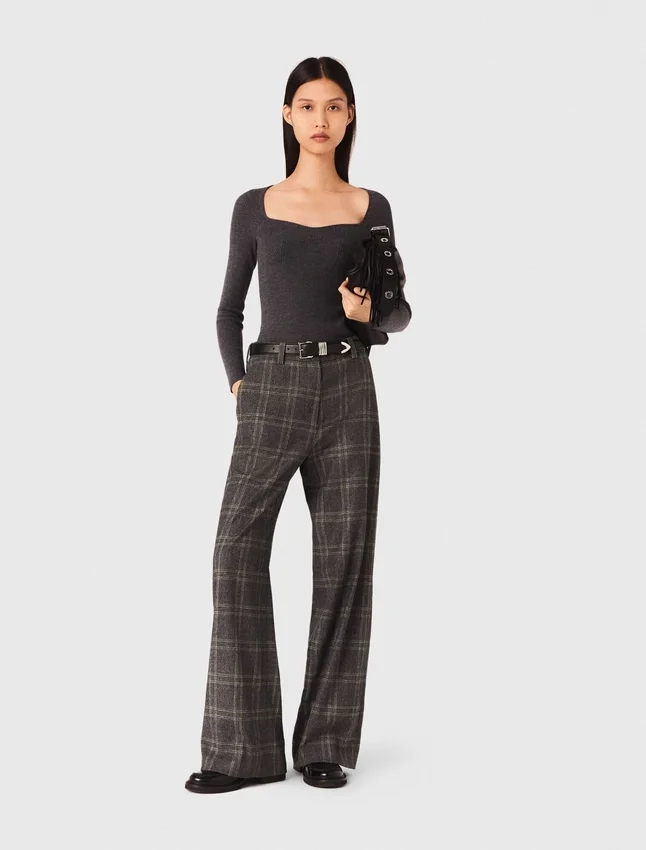 Checked suit trousers Checked suit trousers