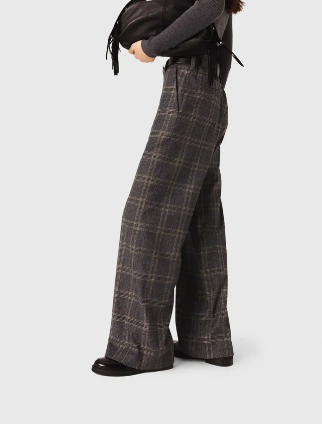 Checked suit trousers Checked suit trousers