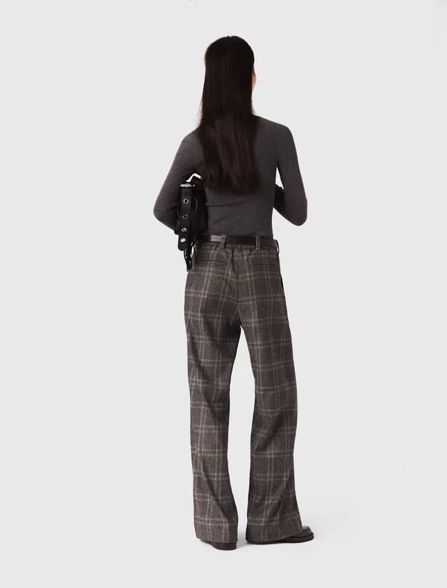 Checked suit trousers Checked suit trousers
