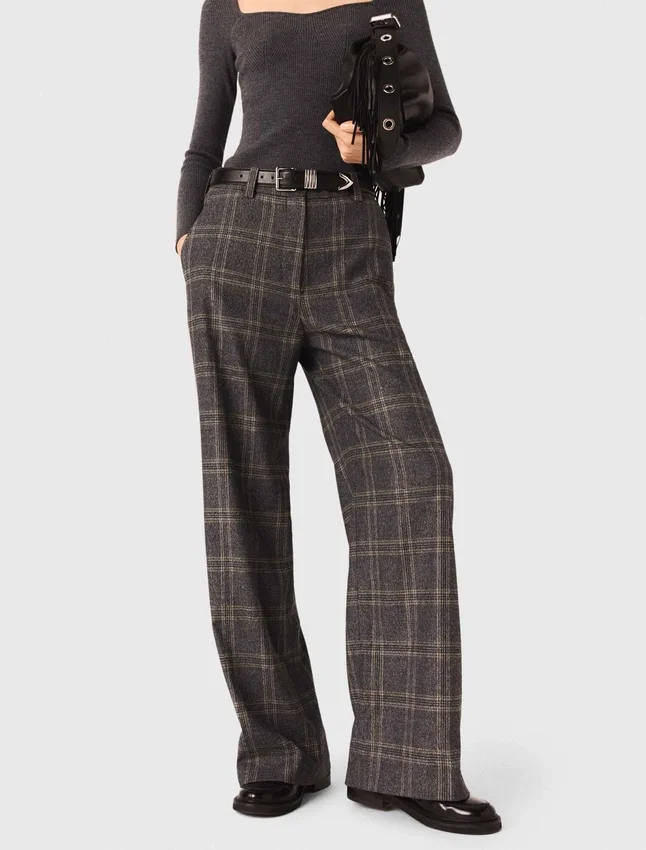 Checked suit trousers Checked suit trousers