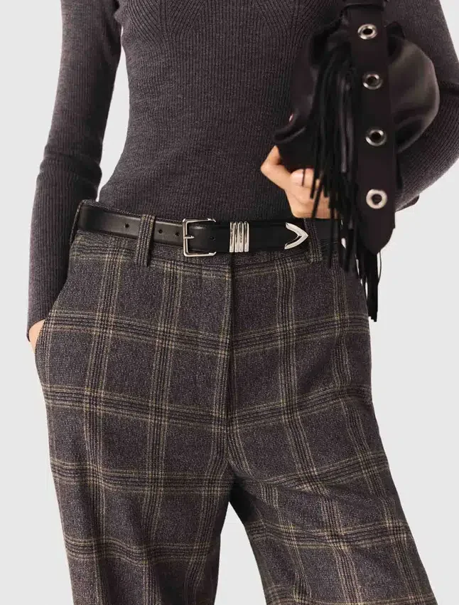 Checked suit trousers Checked suit trousers