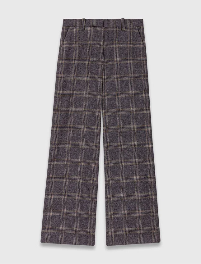 Checked suit trousers Checked suit trousers