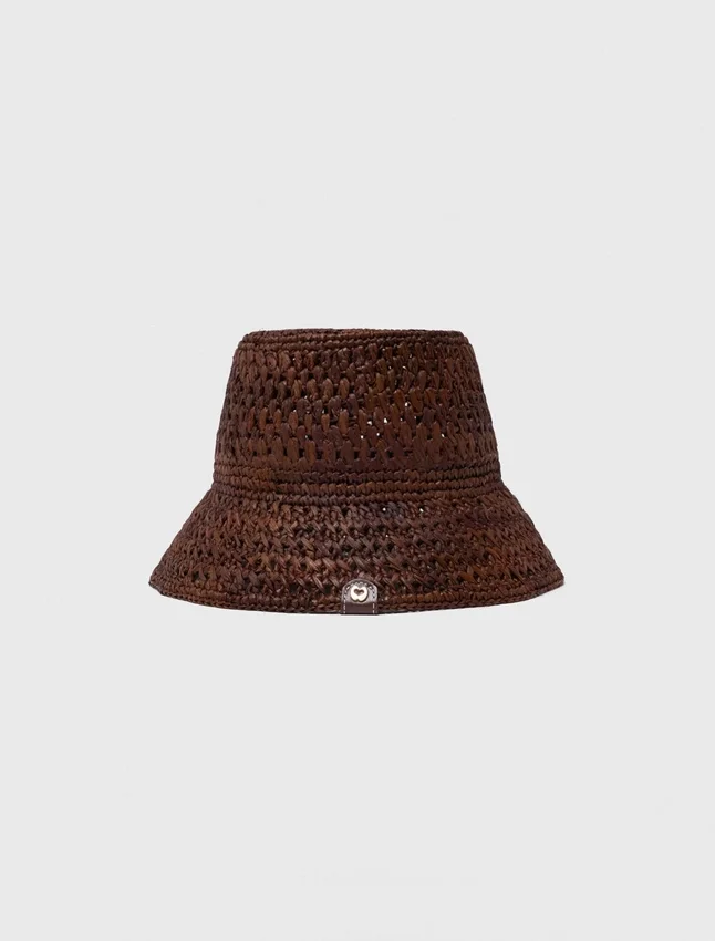 Colourful natural raffia bucket hat Colourful natural raffia bucket hat