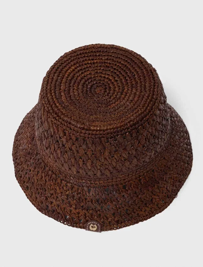 Colourful natural raffia bucket hat Colourful natural raffia bucket hat