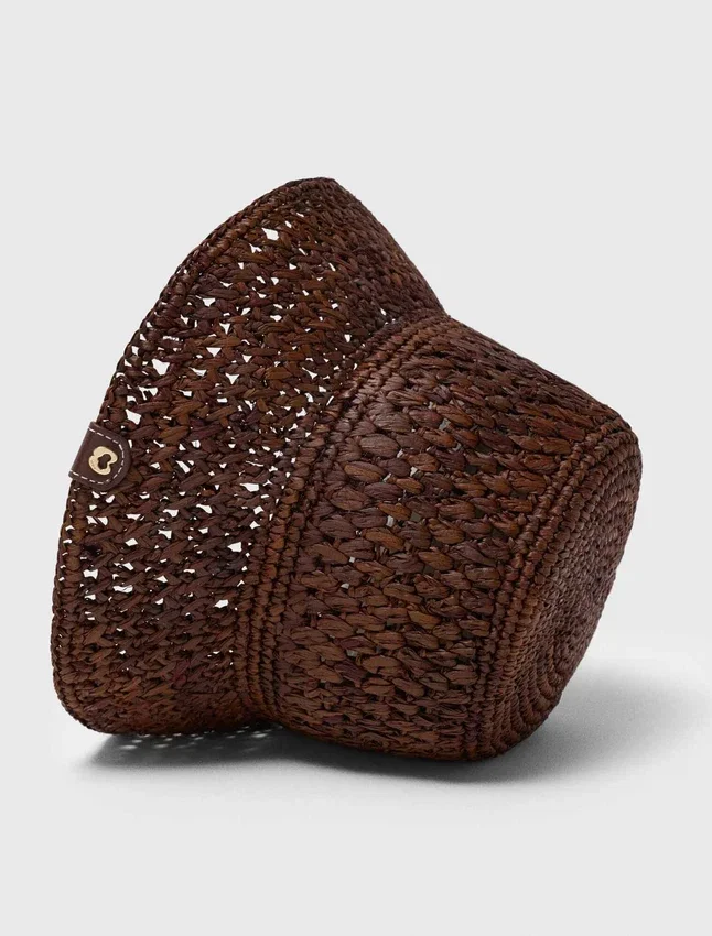 Colourful natural raffia bucket hat Colourful natural raffia bucket hat