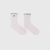 Cotton pointelle socks