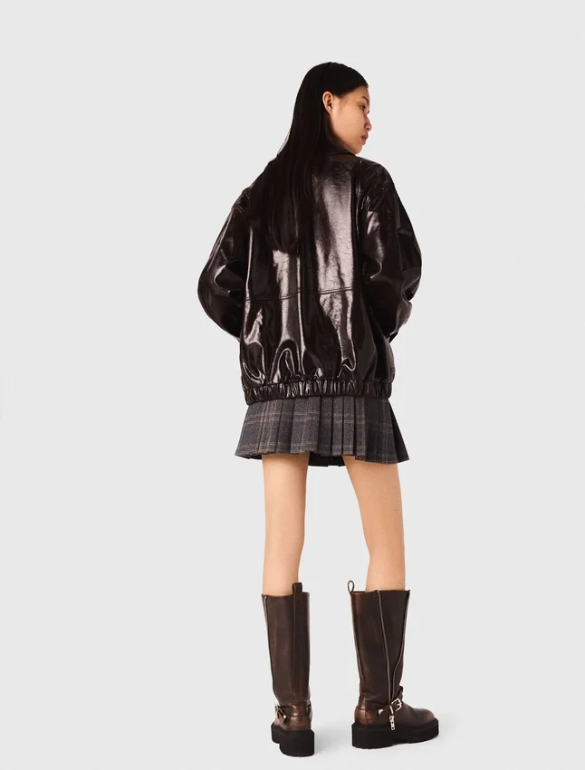 Crackled faux leather jacket Crackled faux leather jacket
