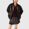 Crackled faux leather jacket Crackled faux leather jacket
