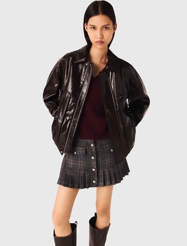 Crackled faux leather jacket Crackled faux leather jacket