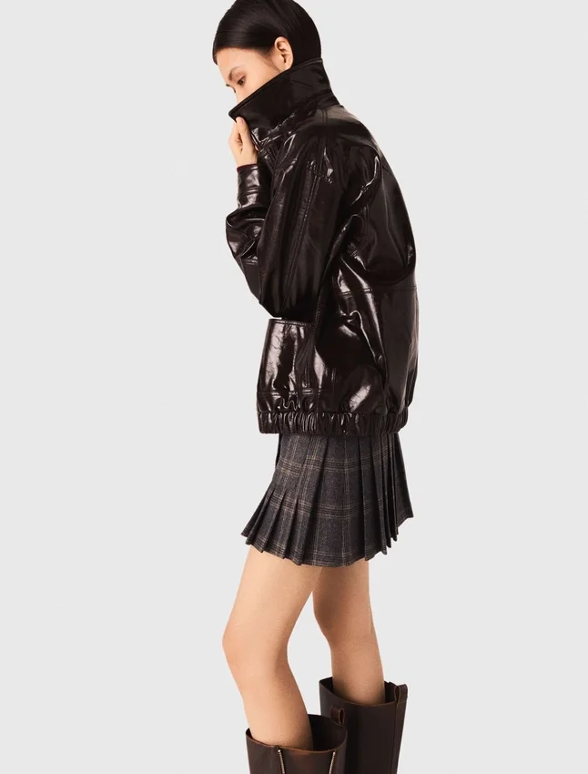 Crackled faux leather jacket Crackled faux leather jacket