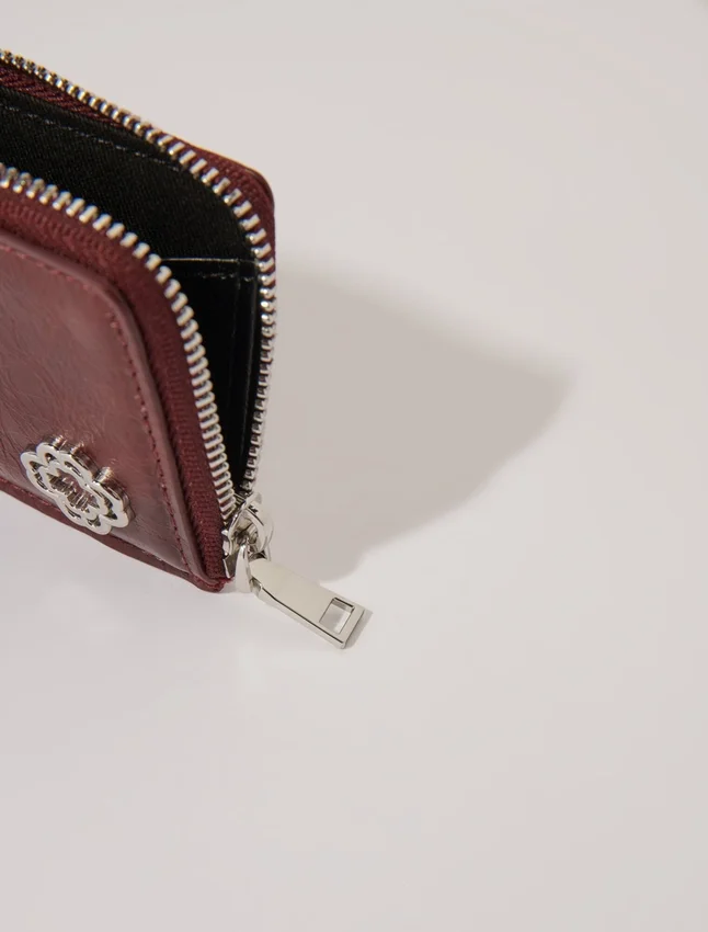 Crackled leather cardholder Crackled leather cardholder