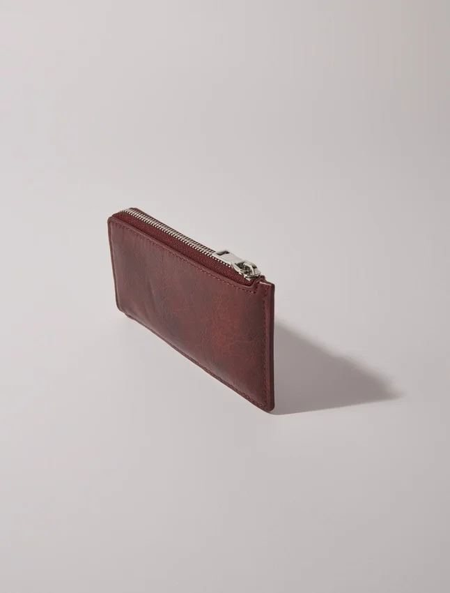 Crackled leather cardholder Crackled leather cardholder