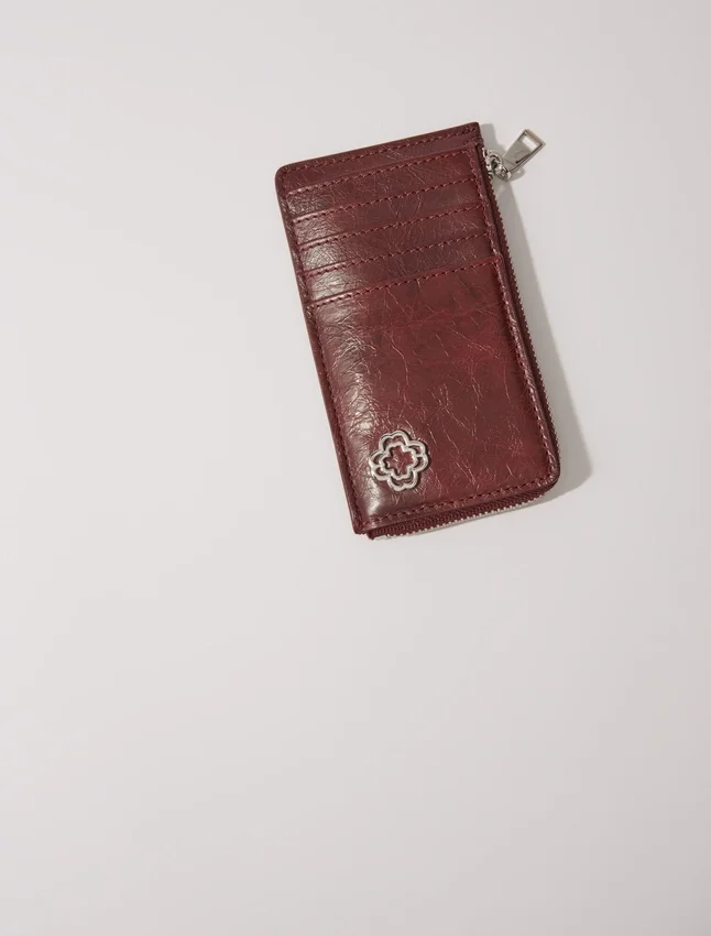 Crackled leather cardholder Crackled leather cardholder