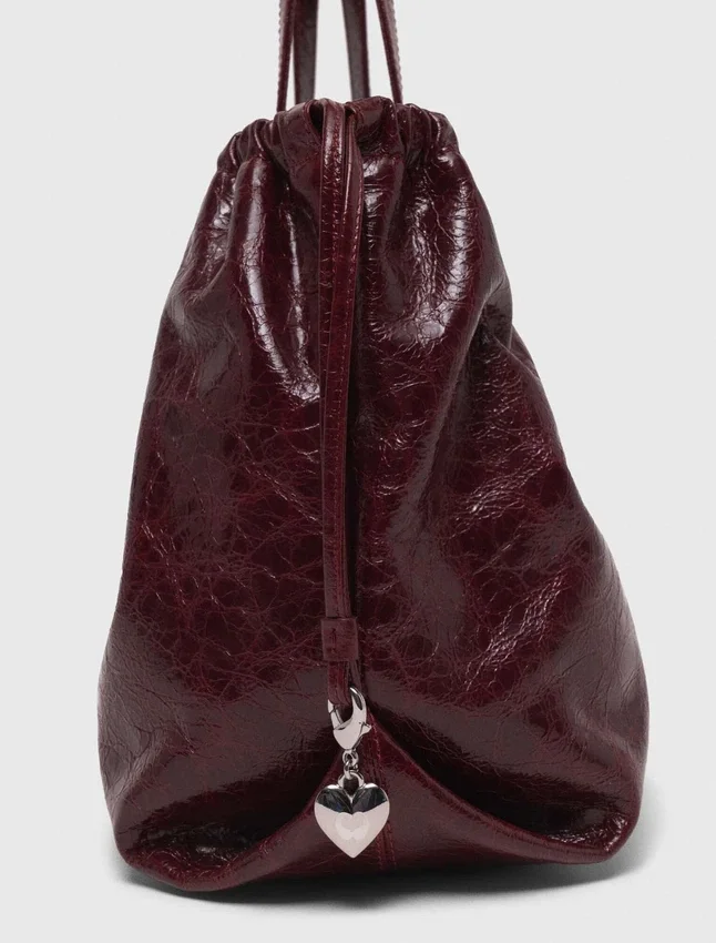 Crackled leather M Tote bag Crackled leather M Tote bag