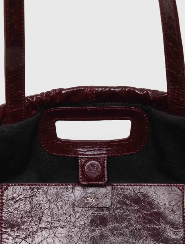 Crackled leather M Tote bag Crackled leather M Tote bag
