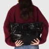Crackled leather M Tote bag
