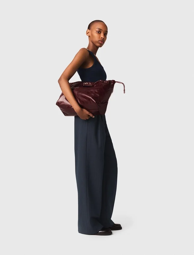 Crackled leather M Tote bag Crackled leather M Tote bag