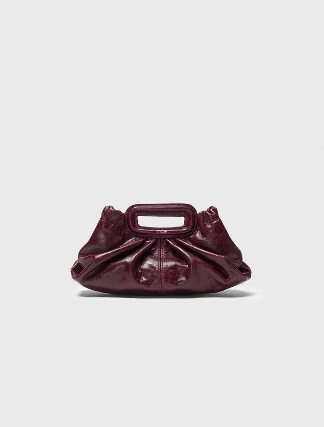 Crackled leather Milpli mini Clutch Crackled leather Milpli mini Clutch