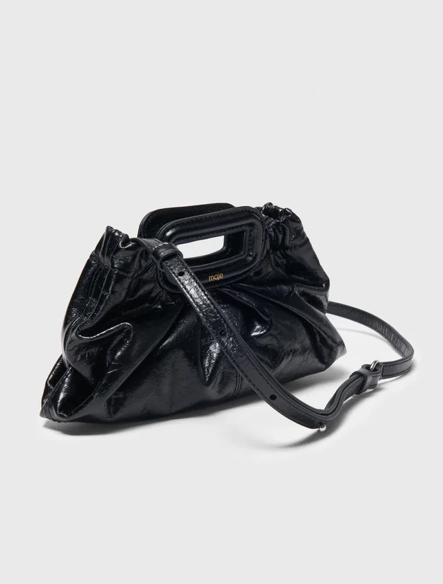 Crackled leather Milpli mini Clutch Crackled leather Milpli mini Clutch