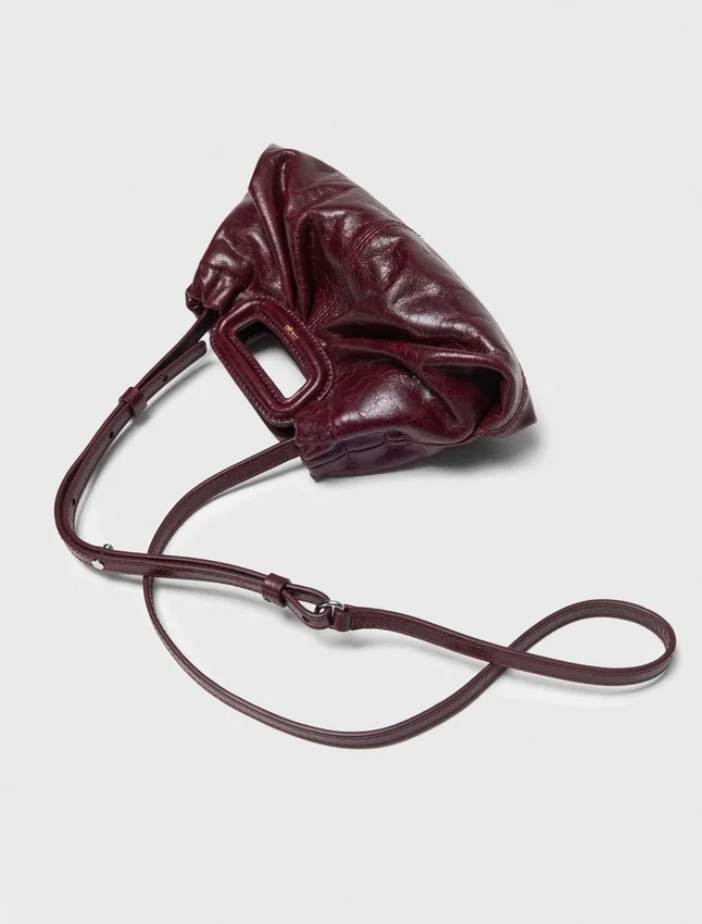 Crackled leather Milpli mini Clutch Crackled leather Milpli mini Clutch
