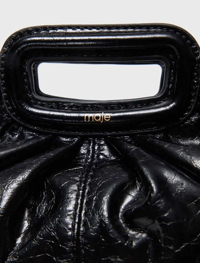 Crackled leather Milpli mini Clutch Crackled leather Milpli mini Clutch