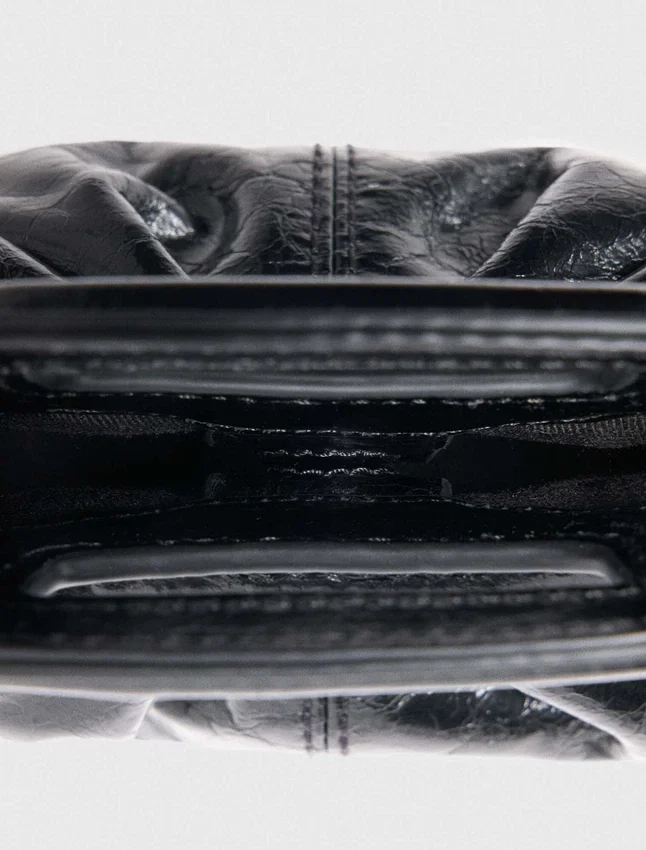 Crackled leather Milpli mini Clutch Crackled leather Milpli mini Clutch