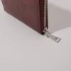 Crackled leather wallet