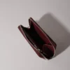 Crackled leather wallet