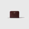 Crackled leather wallet