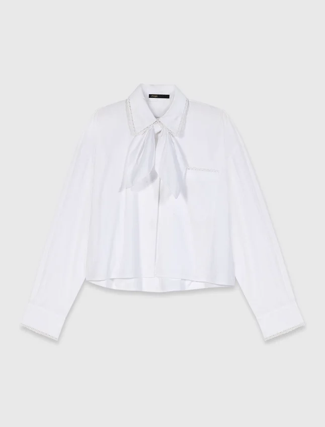 Crochet collar shirt Crochet collar shirt