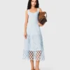 Crochet dress with removable lining
