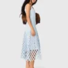Crochet dress with removable lining