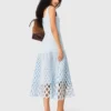 Crochet dress with removable lining