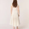 Crochet-knit maxi dress