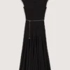 Crochet-knit maxi dress