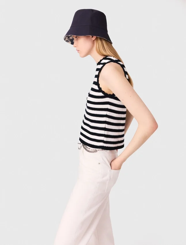 Crochet-knit top Crochet-knit top