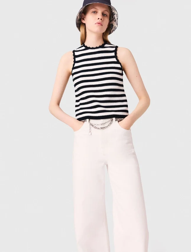Crochet-knit top Crochet-knit top