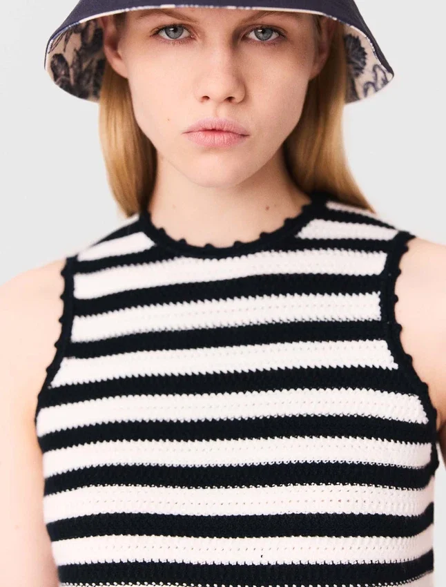 Crochet-knit top Crochet-knit top