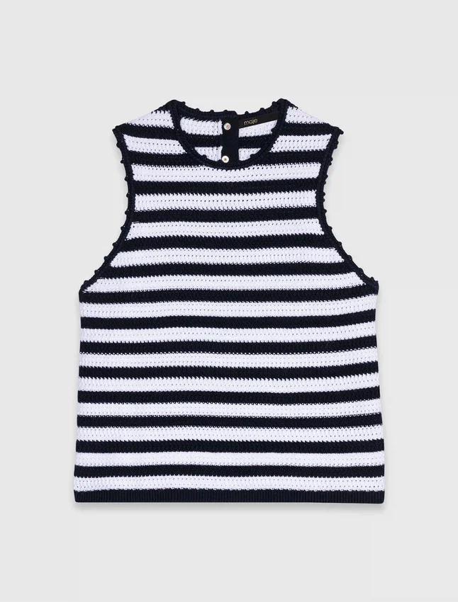Crochet-knit top Crochet-knit top