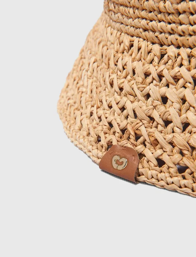 Crochet raffia bucket hat Crochet raffia bucket hat