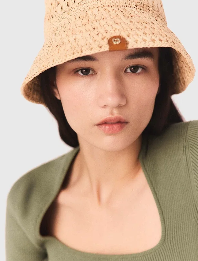 Crochet raffia bucket hat Crochet raffia bucket hat