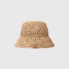 Crochet raffia bucket hat Crochet raffia bucket hat