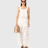 Crochet trousers with mirrors Crochet trousers with mirrors